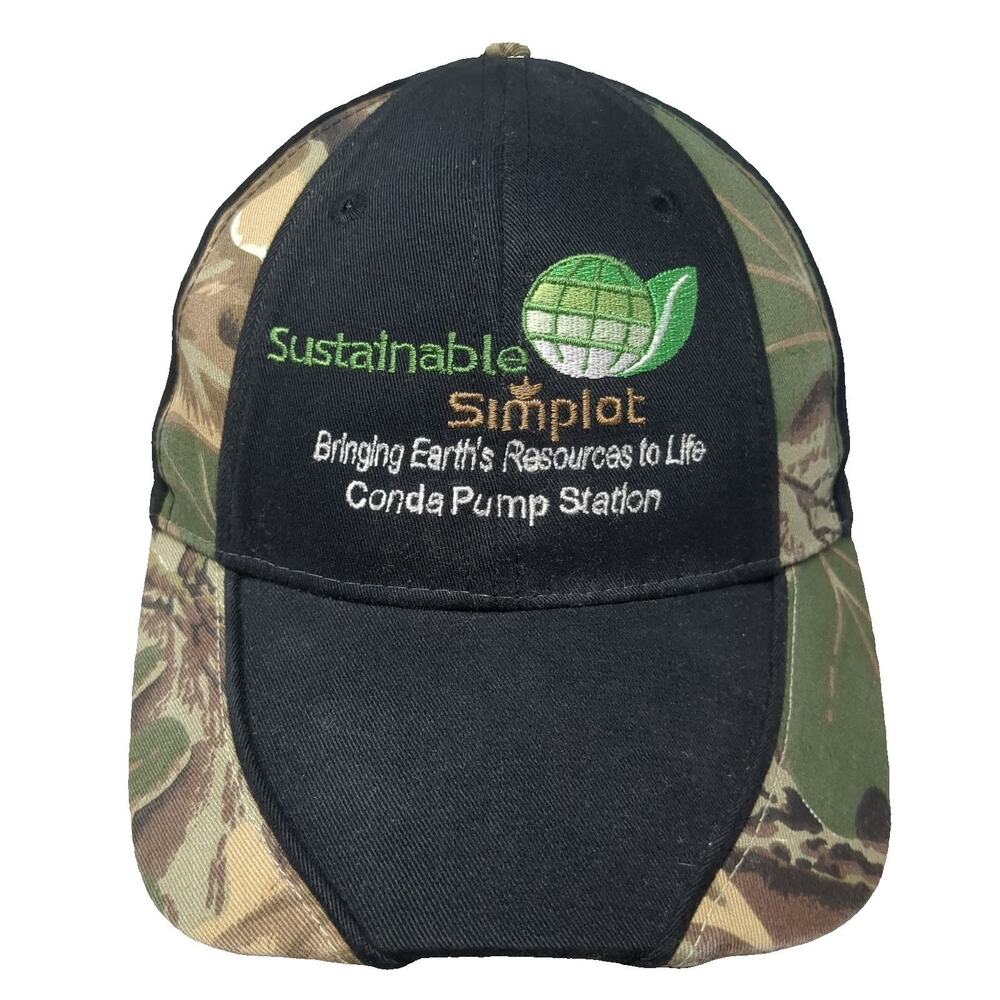 OTTO Baseball Cap Black One Size Simplot Sustainable Conda Pump Station Camo Hat